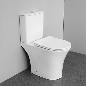 Two piece rimless toilet Dual-flush australian standard watermark P-trap for hotel