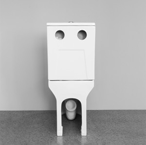 Wasserzeichen Toilette Doppelspülung randlose weiße Keramik zweiteilige WC australische Standard Toilette