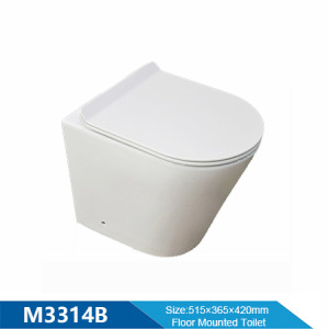 Rimless wall faced pan with inwall cistern chaozhou wall mounted for bathroom