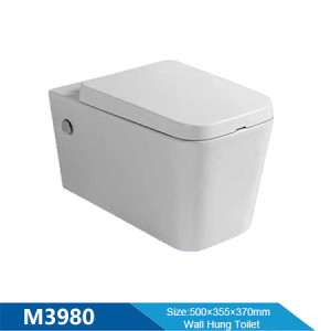 Wall hung toilet latest design ceramic one piece small compact design for bathroom