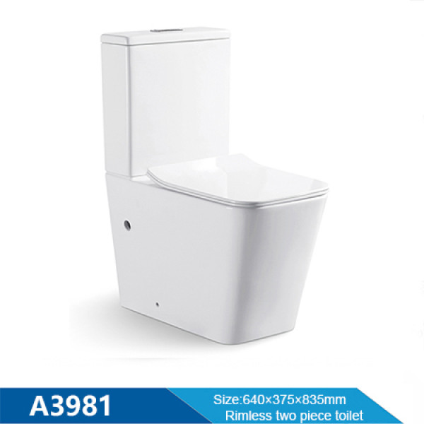 Новый квадратный поддон без оправы смываемый туалет для ванной оптом туалет керамический белый цвет двухкомпонентный туалет оптом
