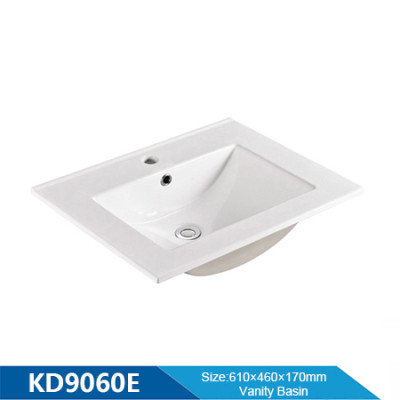 Length 600mm thin edge under counter basin vanity basin sanitary ware for hotel