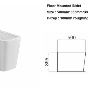 High Quality floor mounted bidet wholesale rectangular women bidet nozzle toilet for hotel