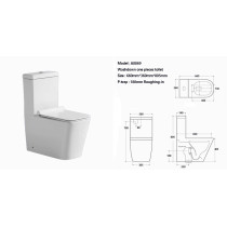 Bathroom sanitary ware washdown one piece toilet wholesale china ceramic toilet