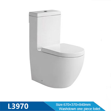 Badezimmer Toilette Fabrikversorgung gekennzeichnet Badezimmer Toilette Chaozhou Dual Flush einteilige Toilette Sanitärkeramik Toilette Großhandel
