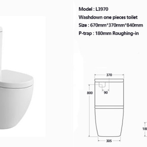 Bathroom factory supply one piece toilet chaozhou dual flush sanitary ware wholesale
