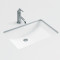 Length 500mm Semi-Recessed Rectangle Undermount custom wash basin for Bathroom