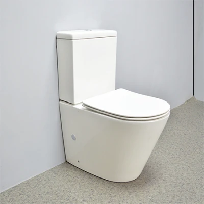 Inodoro estándar australiano flujo de descarga 3L / 4.5L inodoro de cerámica de color blanco volver a la pared baño inodoros de dos piezas al por mayor