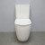 Hotel Stil weiße Farbe Komfort Höhe Toilette bodenmontiert randlose Toilette P-Trap Dual Flush zurück an die Wand Keramik Toilette Bad WC WC Großhandel