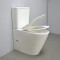 comfort height rimless two piece toilet p-trap back to wall for bathroom