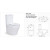 ceramic bathroom tornado toilet wholesale two piece dual flush button toilet for elderly