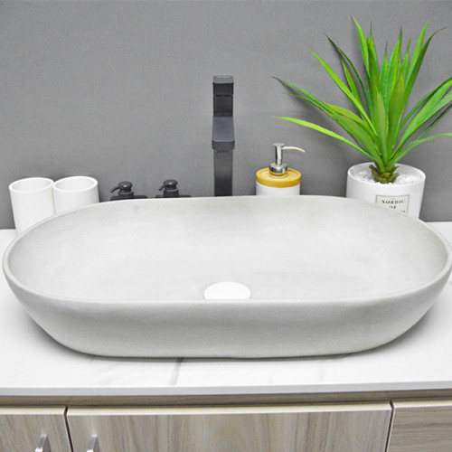 Cement concrete sanitary washbasin sink for bathroom made in China