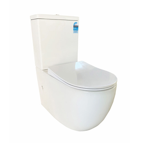 WC-Wasserzeichenzertifikate für zweiteilige randlose Toiletten an der Wand