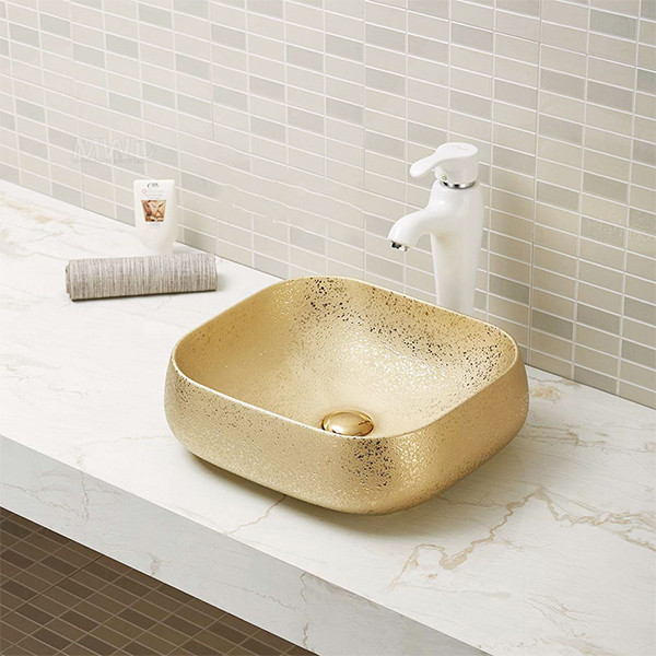 gold-plated basin