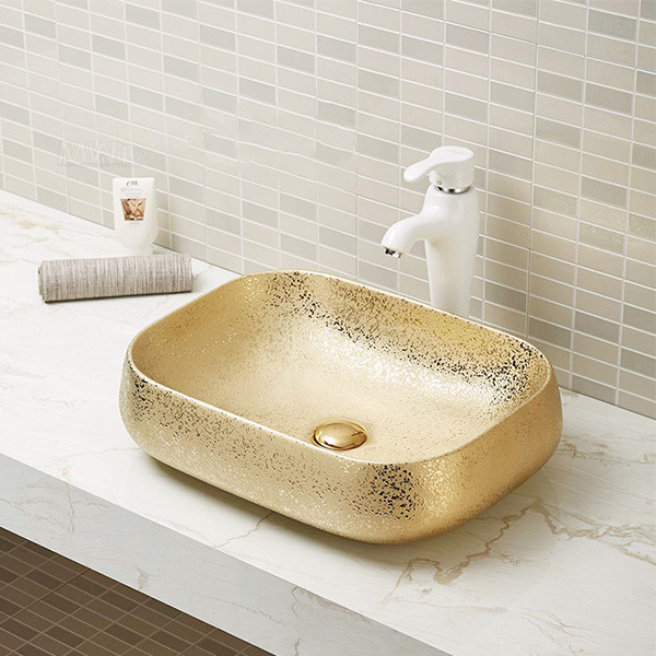 gold-plated basin