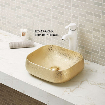 Square ceramic sinks sanitary ware countertop wash basin bathroom sink