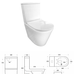 Китай производит керамический двухкомпонентный туалет дешевую сантехнику для отеля