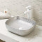 Modern bathroom rectangular gloss colorful conutertop wash hand basins ceramic