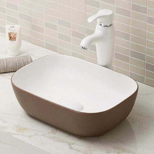 Современная ванная комната прямоугольные глянцевые красочные умывальники conutertop керамические