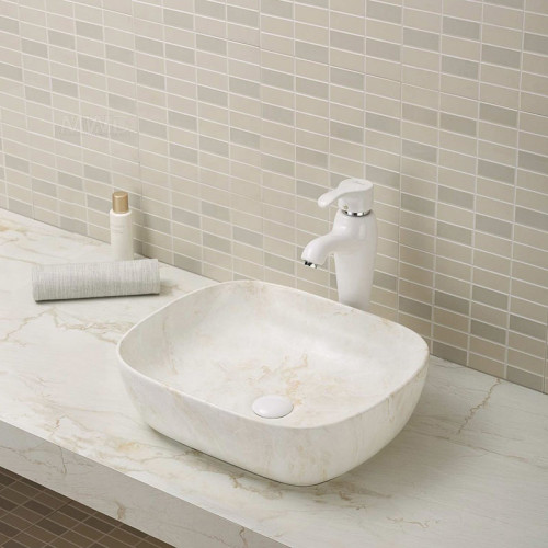 Artículos sanitarios rectangulares moderno lavabo de baño cuenco lavabos de mármol lavabos