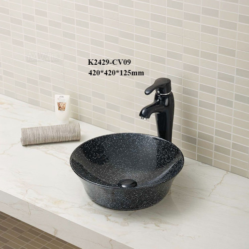 Раковина столешницы круглой формы раковины хорошего качества керамическая для ванной комнаты