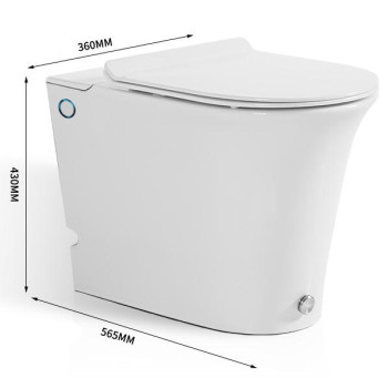 sanitary ware one piece toilet floor mounted siphonic tankless toilet for bathroom