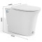 sanitary ware one piece toilet floor mounted siphonic tankless toilet for bathroom