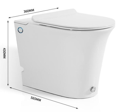 sanitary ware one piece toilet floor mounted siphonic tankless toilet for bathroom