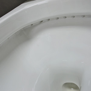 Zweiteilige Toilette Dealer WC P-Trap Tornado Spültoilettenschüssel Softclose Sitzabdeckung