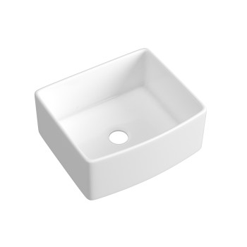 33 Inch single bowl curved apron front installation type kitchen farmhouse sink