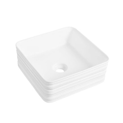 Bathroom hotel sink art basin above counter mounting single bowl white wash basin