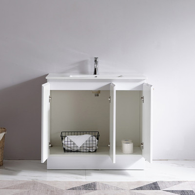 2023 top sale customized popular bathroom vanity sink basin cabinet set from China