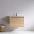 Muebles de tocador resistentes al agua del solo fregadero del tocador del cuarto de baño del montaje en la pared de Australia