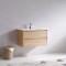 Australia wall mounting bathroom vanity single sink water resistant toilet furniture