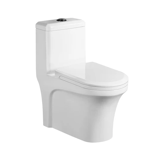 Inodoro de una pieza sifónico de cerámica del wc de las mercancías sanitarias de la venta al por mayor del fabricante de China