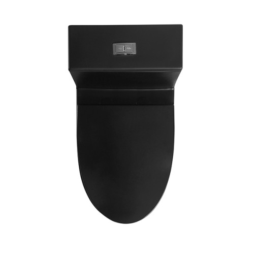 Sanitärkeramik schwarz bodenmontierte einteilige Toilettenkommode Tiefspül-Badezimmertoilette