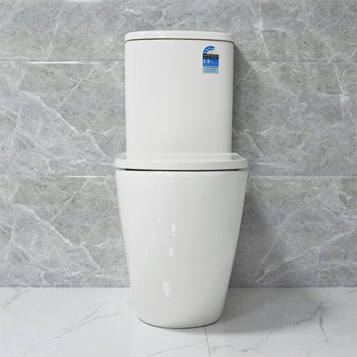 Watermark zweiteilige Toilettenfalle mit Rücken an der Wand, WC, randlose Toilette, UF-Soft-Close-Sitz