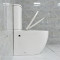 Watermark two piece toilet p-trap back to wall wc rimless toilet UF soft close seat