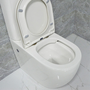 Watermark two piece toilet p-trap back to wall wc rimless toilet UF soft close seat