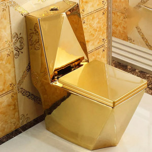Арабский отель хорошего качества, роскошный ромбовидный дизайн, комод, золотые туалеты для ванной комнаты