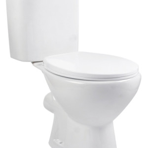 Good quality floor mounted p-trap washdown two-piece coupled toilet with ceramic wc