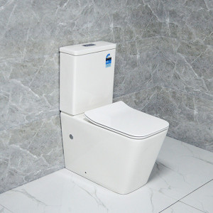 bathroom toilets wholesale New square pan rimless flushing two piece toilet