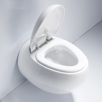 European style sanitary wares wall row round hanging wc toilet egg shape wall hung