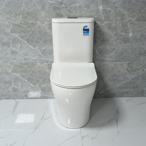 High-Quality OEM/ODM Two Piece Whirlpool Watermark Toilet - Dual Flush Button Design with Geberit