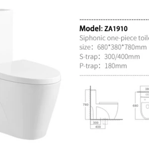 New arrival fancy floor mounted one piece toilet commode