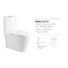 New arrival fancy floor mounted one piece toilet commode