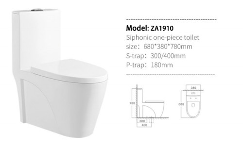 New arrival fancy floor mounted one piece toilet commode