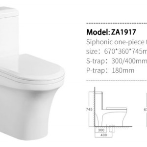 China manufacturer wholesale ceramic wc sanitary ware siphonic one piece toilet