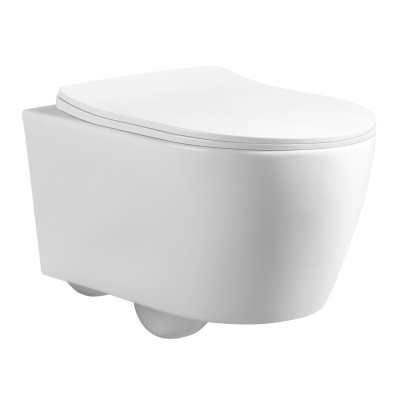 wall-hung matte black modern rimless wall mounted hang toilet bowl ceramic bathroom