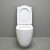 Swirl Flush randlose Keramik-Sanitärkeramik, Badezimmer, Wasserzeichen, Toilette, Toilette